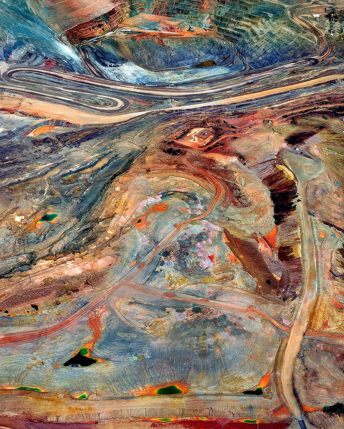 Copper Mine Abstraction #7, Main Open Pit, Ray Mine, Arizona