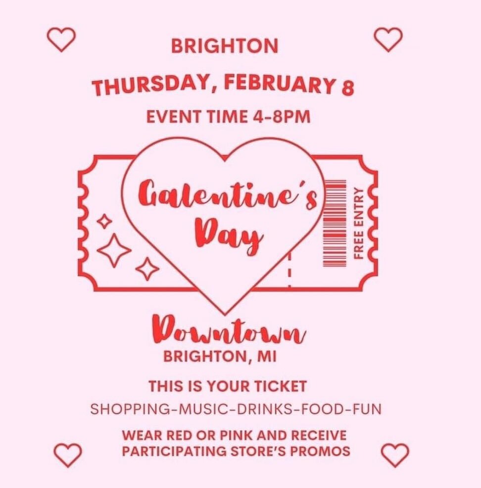 TONIGHT is Galentines Day in Brighton! Join us for $5 margaritas and sangria 4-8pm