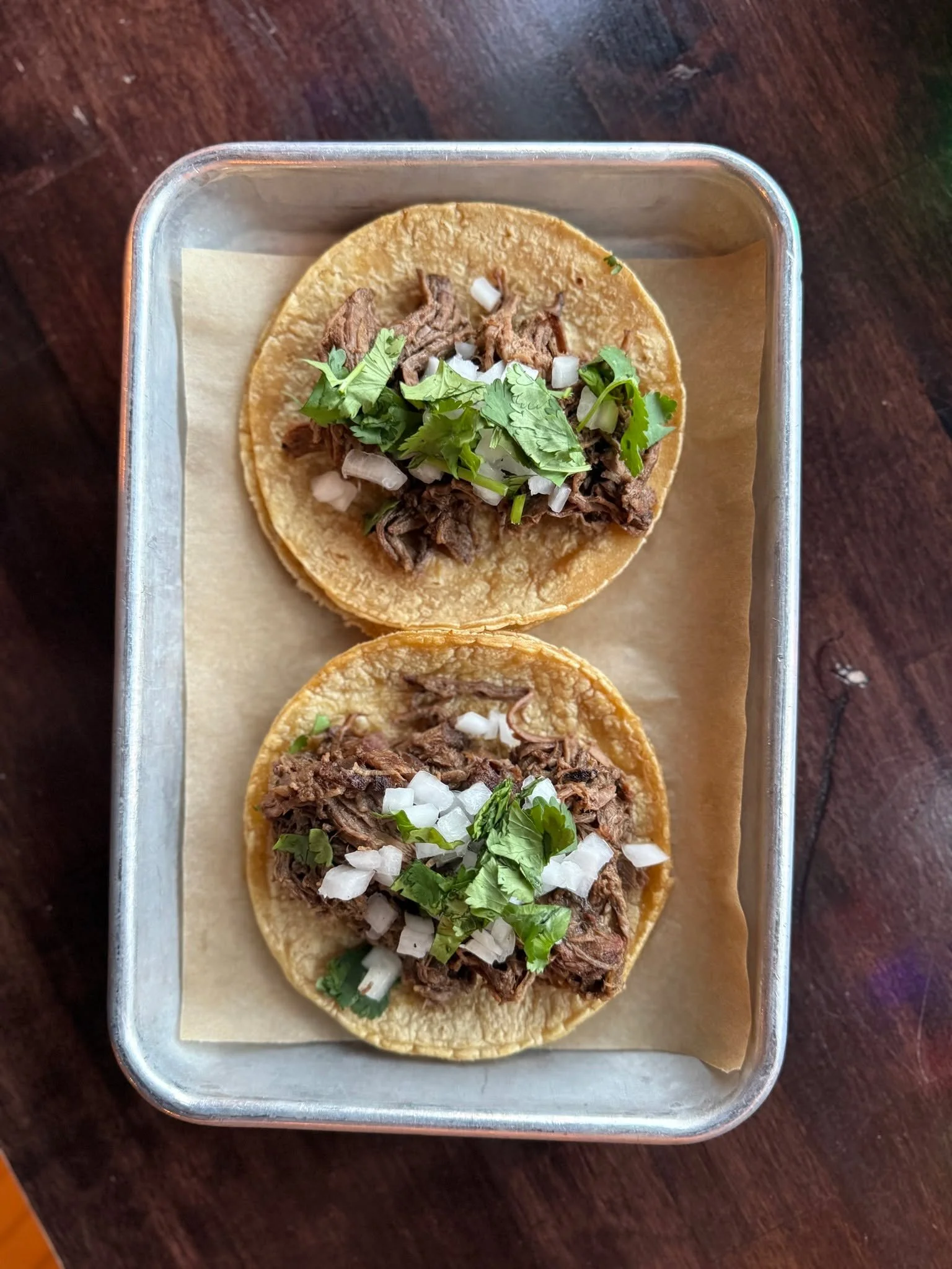 🔥𝔫𝔢𝔴 𝔰𝔭𝔢𝔠𝔦𝔞𝔩𝔰🔥
&bull;CRAB CAKE TACO- cabbage, chipotle mayo, green onion
&bull;BARBACOA TACO- braised beef, white onion, cilantro