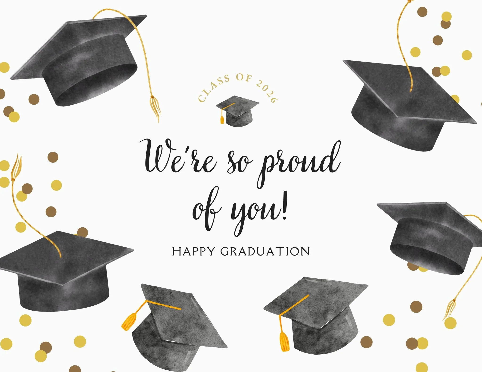 CONGRATS to all of our 2026 graduates, we will miss you come fall!!!🎓&hearts;