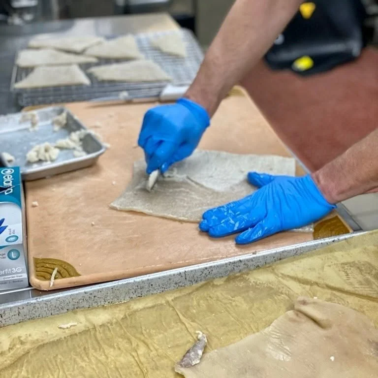 𝗙𝗨𝗡 𝗙𝗔𝗖𝗧 𝗙𝗥𝗜𝗗𝗔𝗬 :  We make our chicharrones in house. It is a 5-6 day process to make a full batch! We call it a labor of love.
The Spanish word chicharr&oacute;n means "crackling", presumably a reference to the sounds made as 