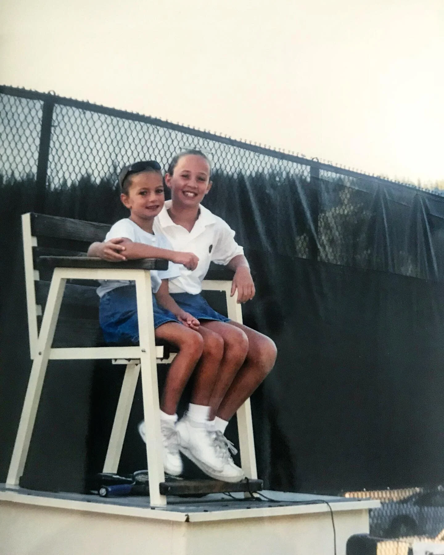 Tiny tennis pros #wcw #collarpopped #tahoe