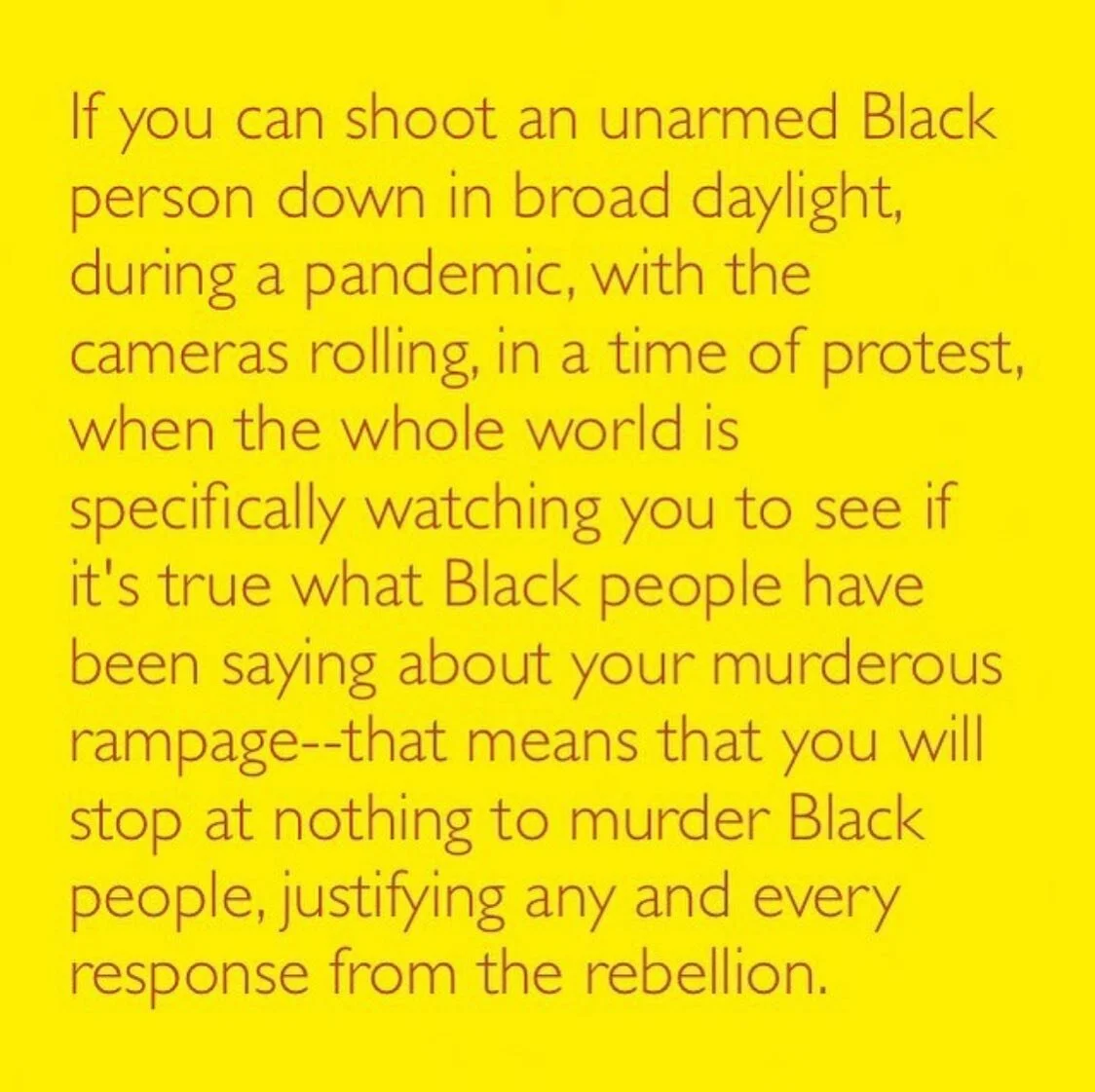 Words by @sonofbaldwin, Robert Jones, Jr. This is all that I think needs to be said, this morning. #jacobblake