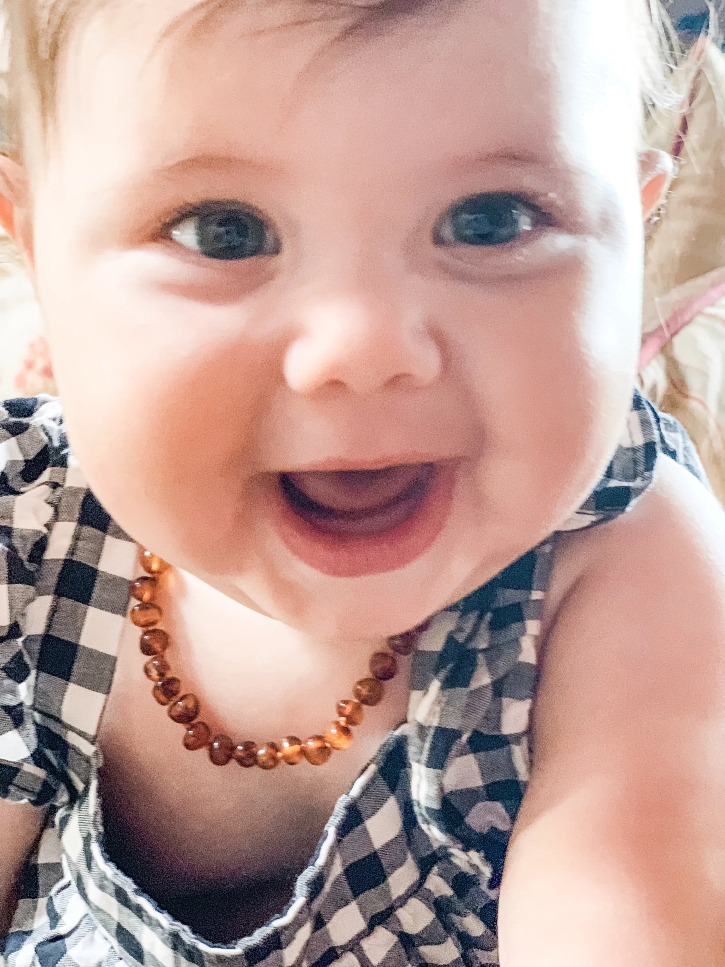 lolly llama amber teething necklace