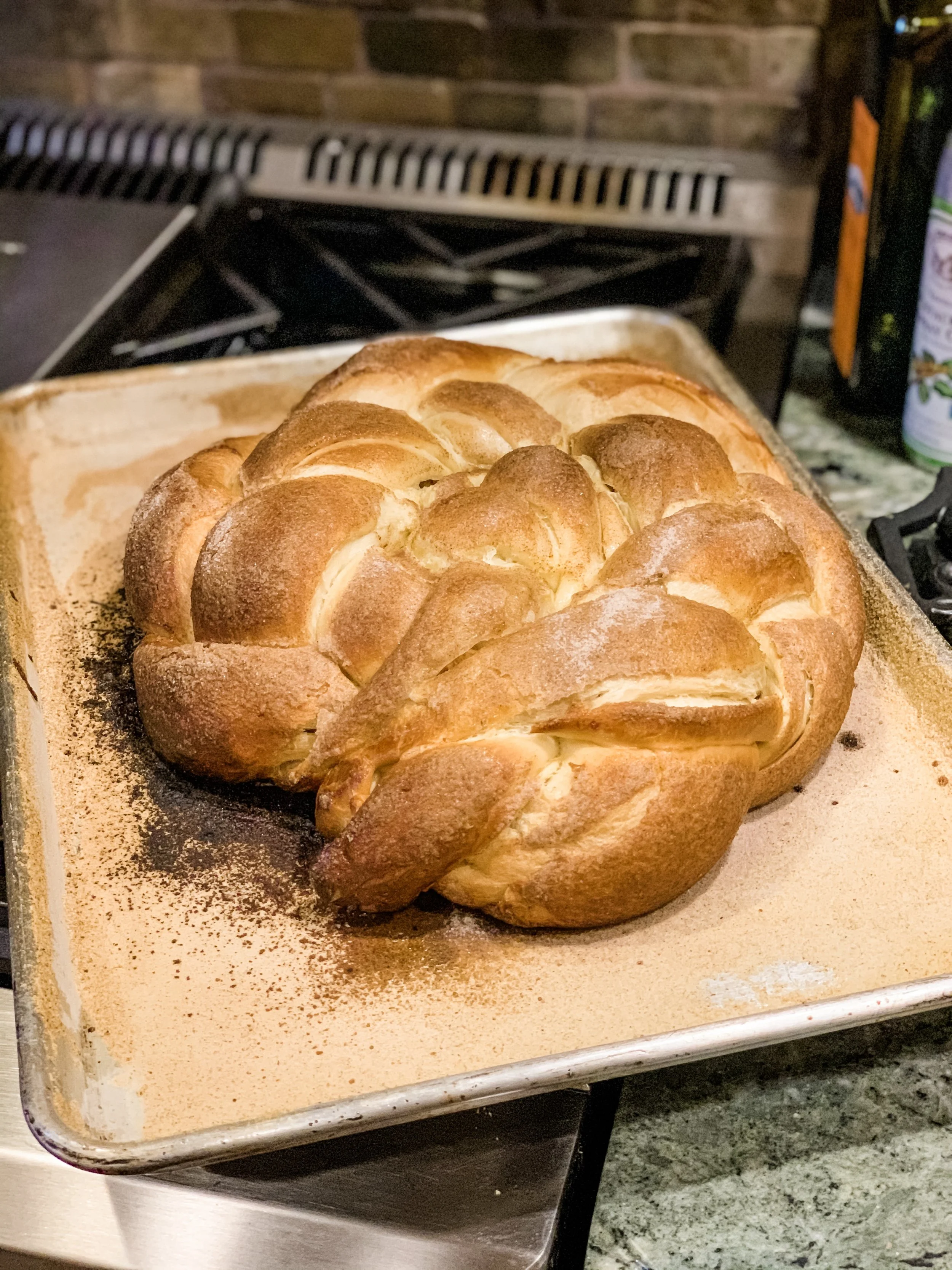 Cinnamon-Honey-Apple Stuffed Egg Challah