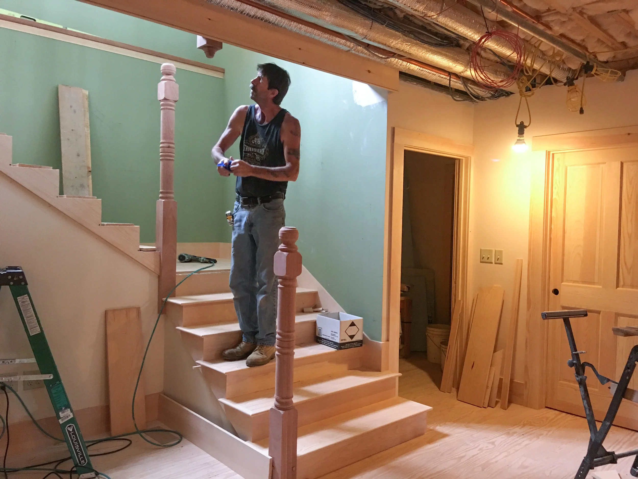 Rob Plaice, stairway builder