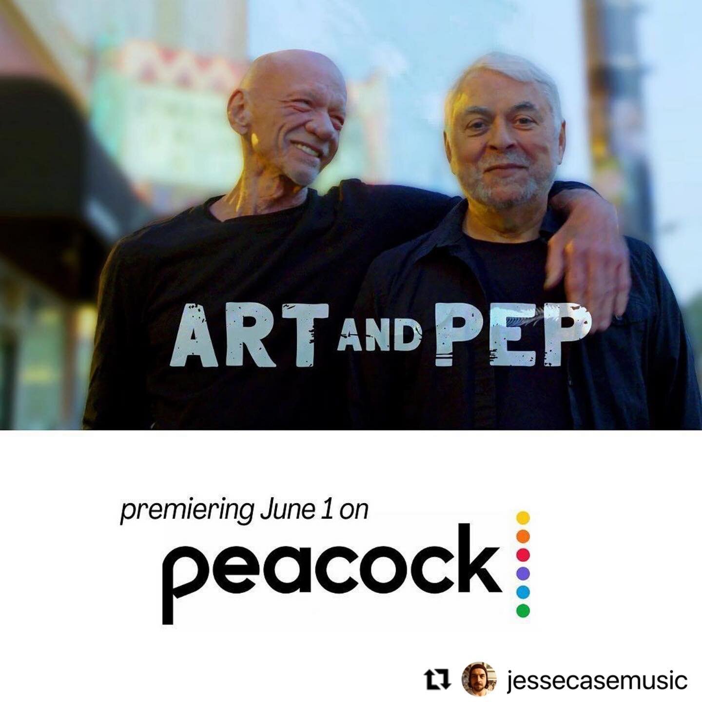 #Repost @jessecasemusic &amp; @artandpep 
・・・
Awesome news for this amazing documentary. I got to co-compose the score so I&rsquo;ve seen it a LOT of times, and trust me it&rsquo;s well worth the watch. 
・・・
We are thrilled to share that ART AND PEP 
