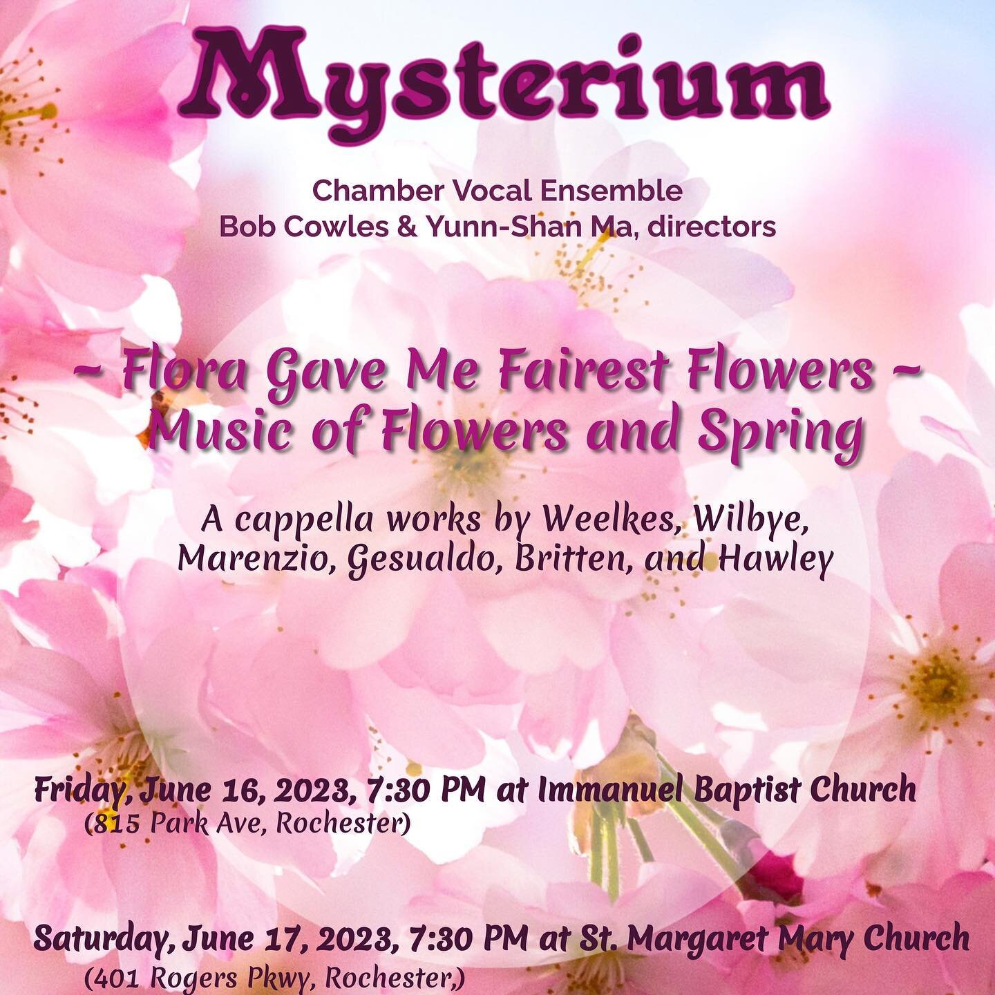 Time for concert #3 of this week! 🥳 Come hear some beautiful choral music tonight at 7:30! I&rsquo;ve enjoyed working with these wonderful singers. We&rsquo;re excited to present this program!
.
#mysterium #choralmusic #choralrepertoire #choralconce