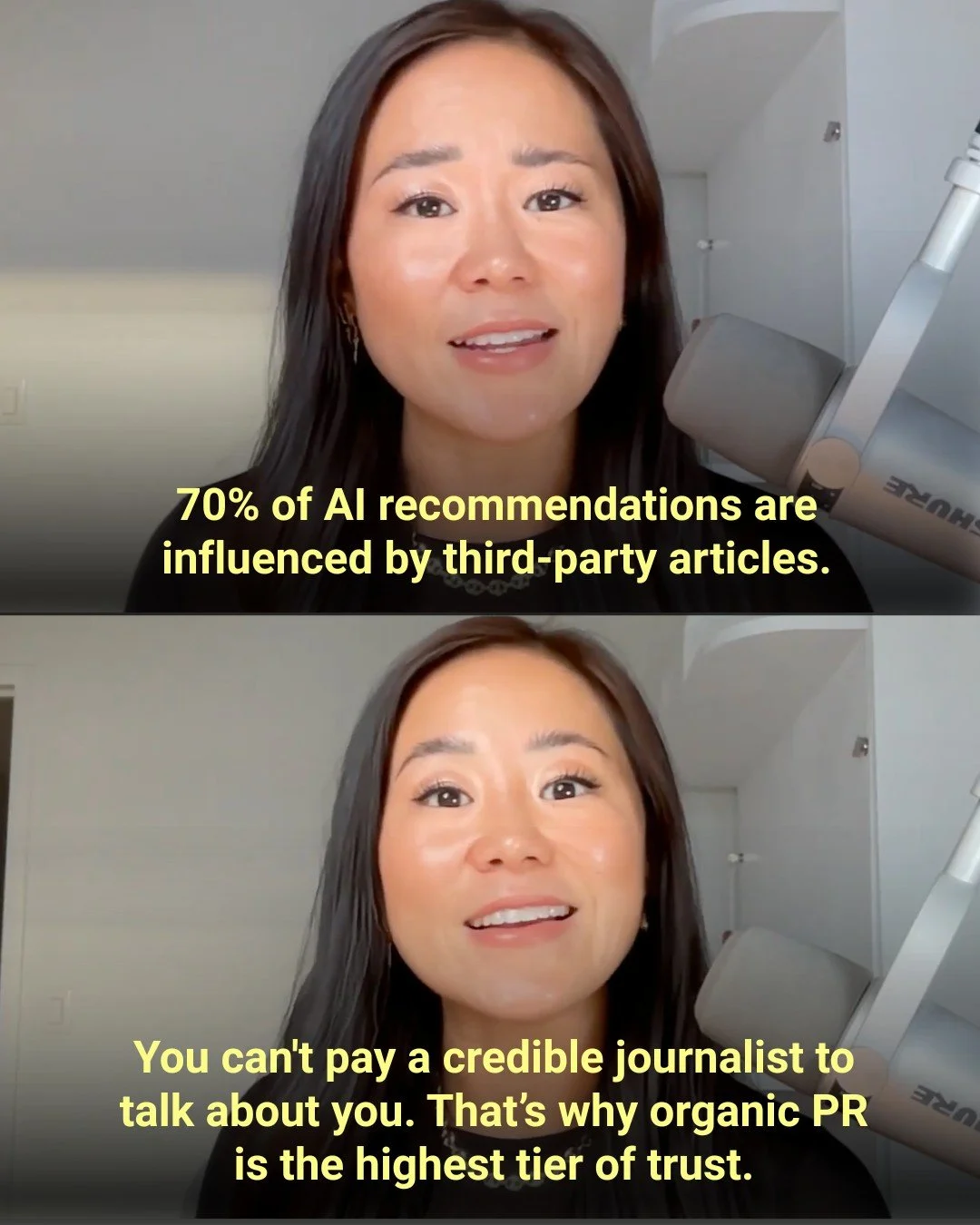 What do you think AI trusts more: your paid ad or a Vogue feature? 👇

Here's a stat that should change how you think about visibility:

70% of AI recommendations are influenced by third-party articles.

❌ Not your website design. 

❌ Not your reel v