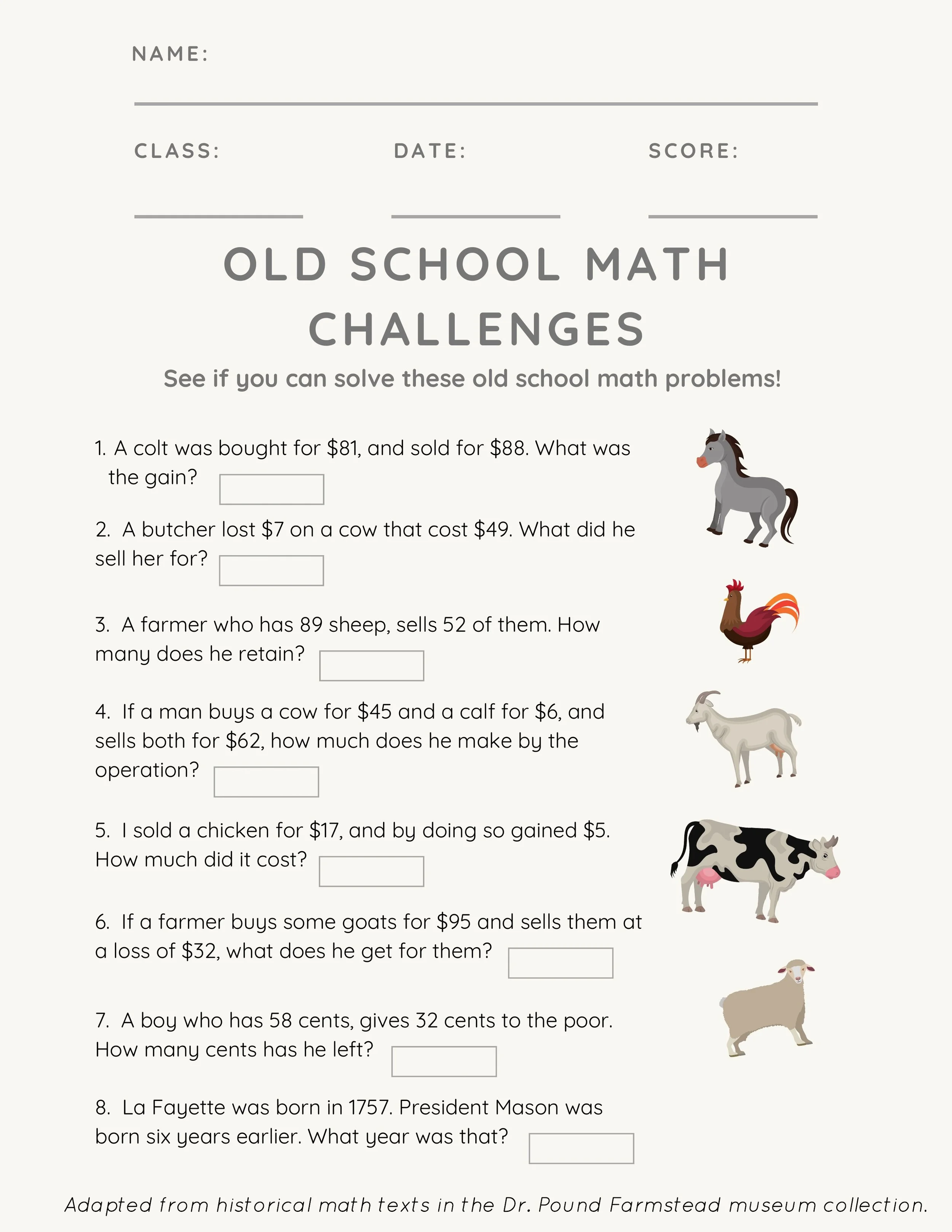 Learning Resources | Discover & Learn Today — The Pound House Farmstead ...
