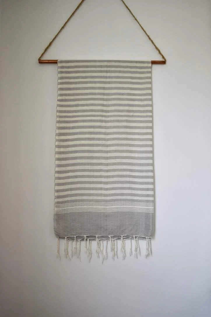 grey moroccan blanket