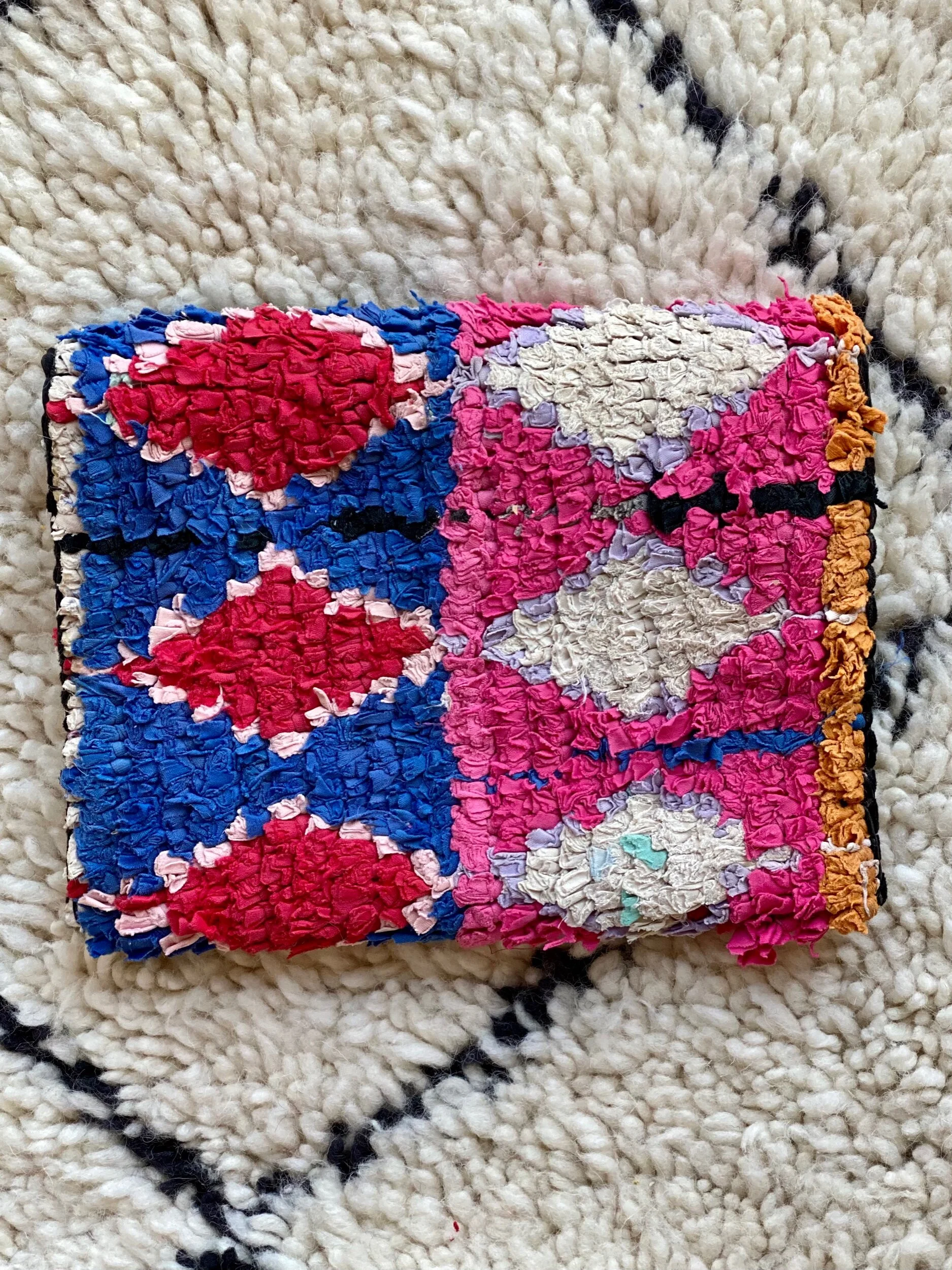 moroccan rug clutch bag