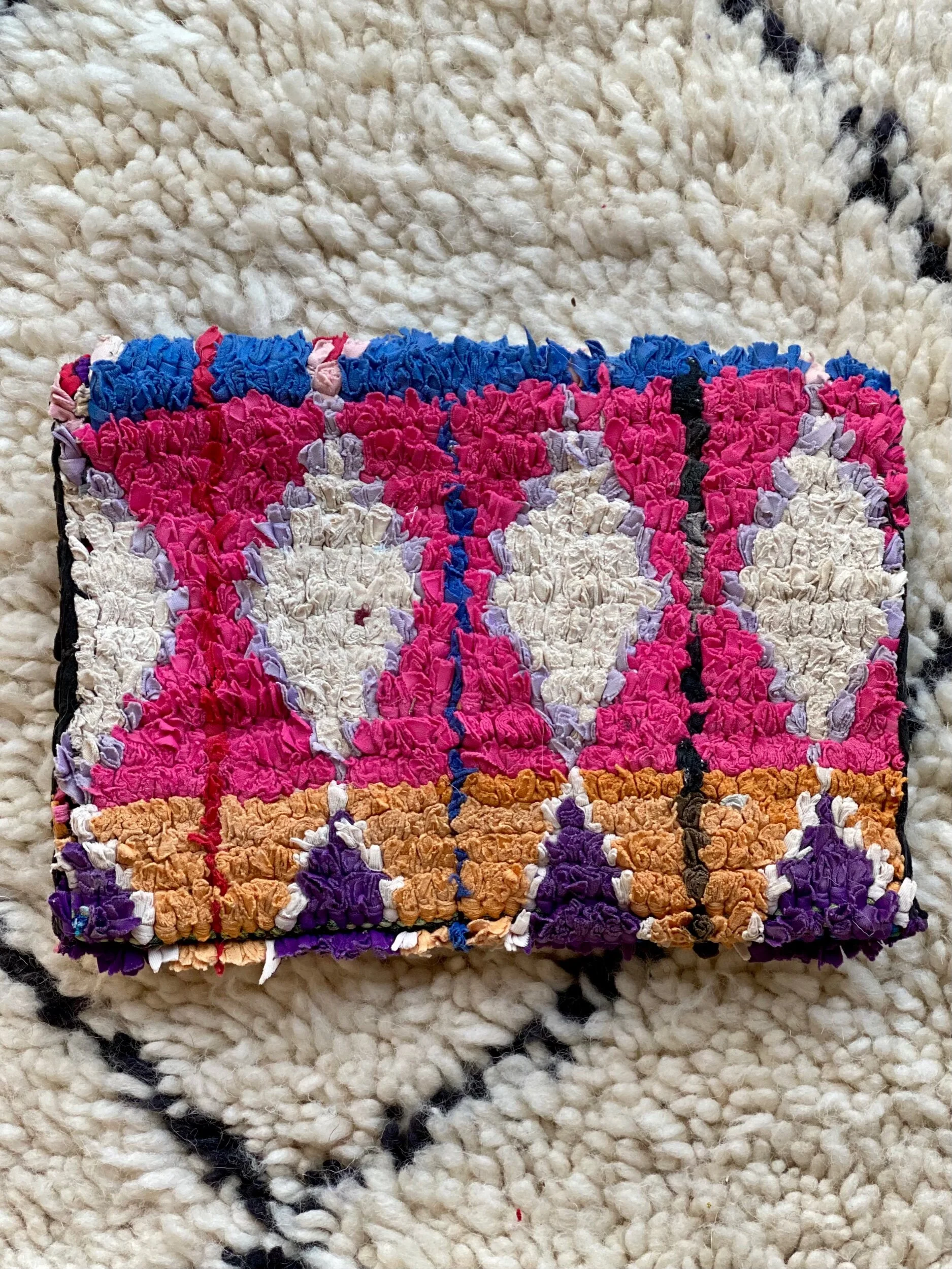 moroccan rug clutch bag