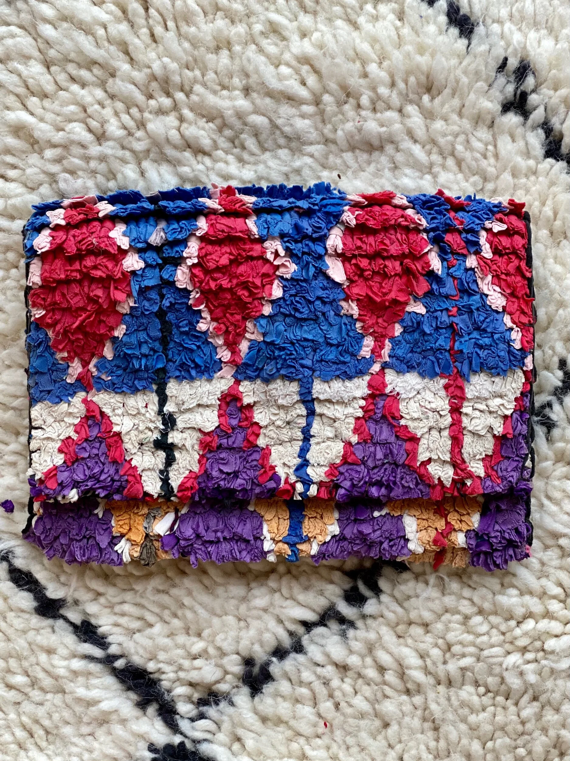 moroccan rug clutch bag