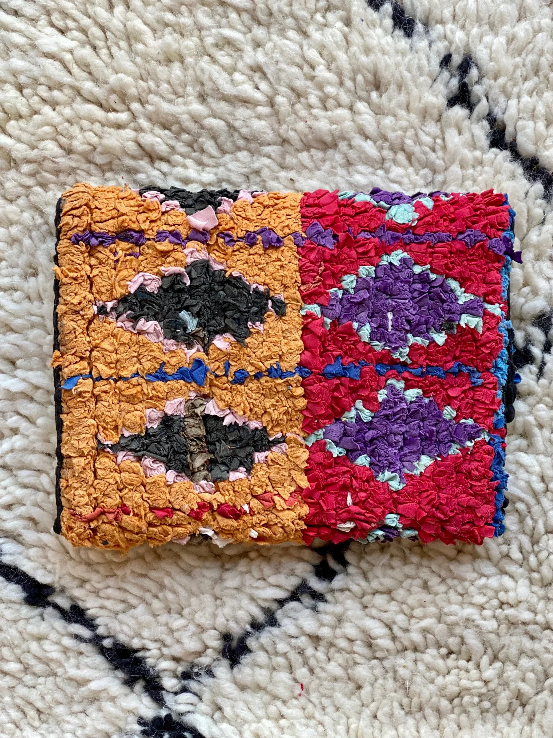 moroccan rug clutch bag