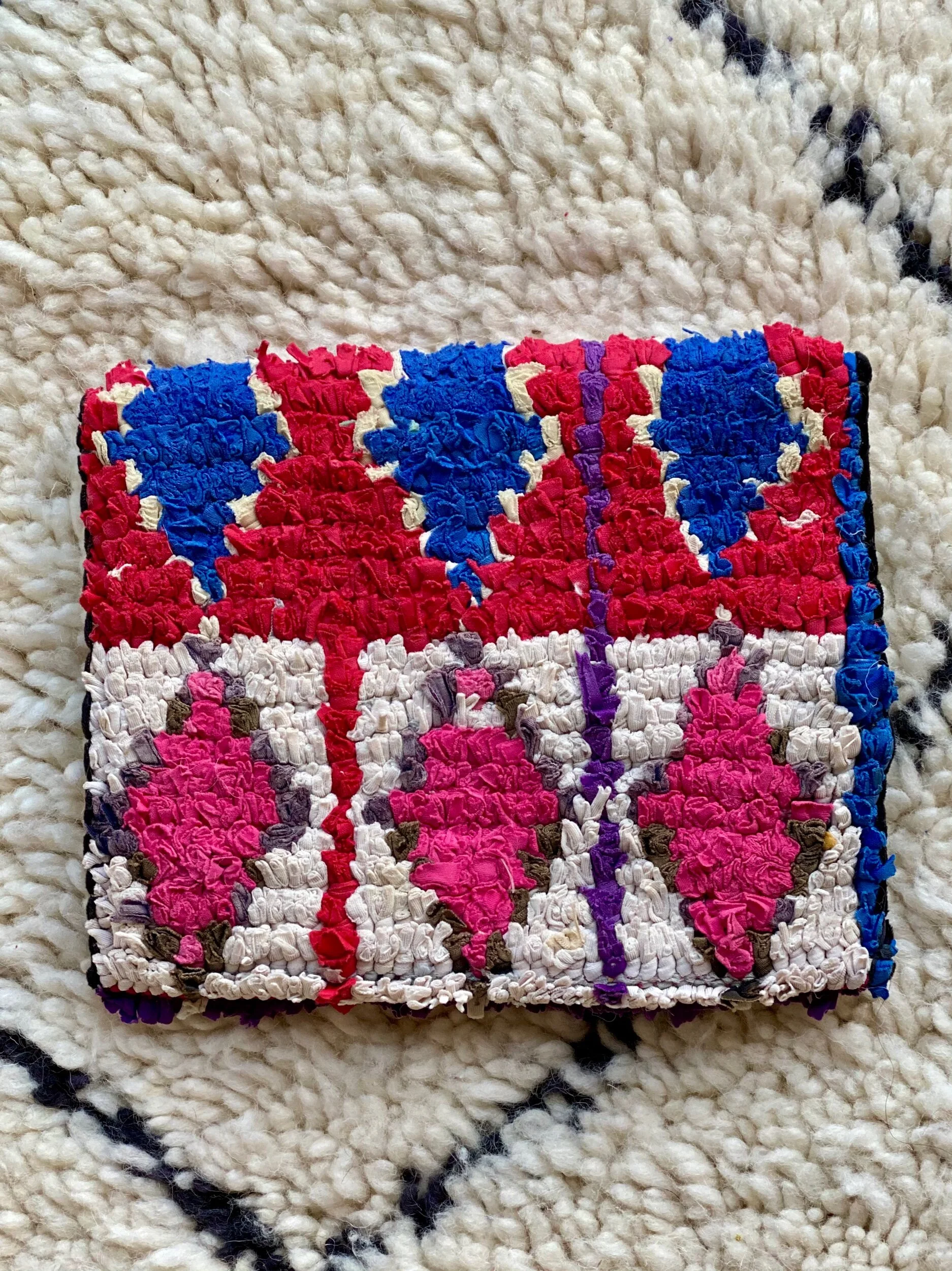 moroccan rug clutch bag