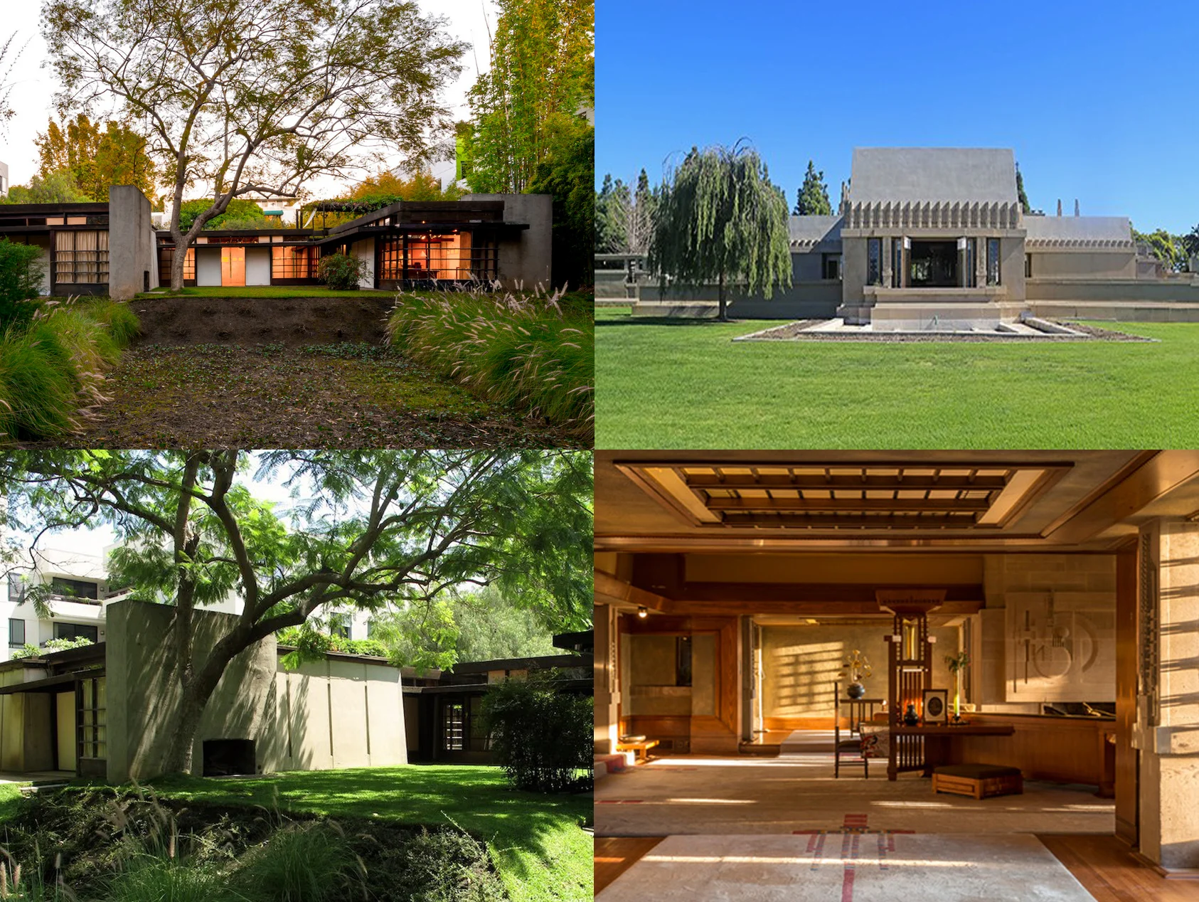 AD Classics • Kings Road House Photo : ©Joshua White AD Classics • Kings Road House Photo : ©Flickr John Zacherle Architectural Digest • Photo Courtesy of Hollyhock House KCET | Behind the Scenes of the Hollyhock House • Photo: Courtesy of Barnsdall Art Park