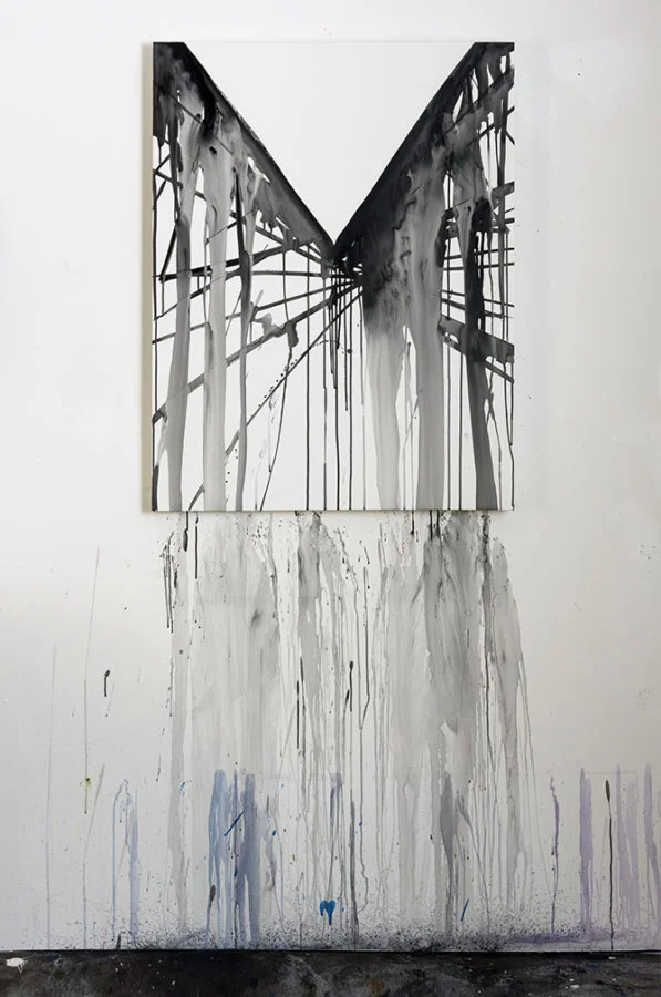 “Black Star – Painting for David Bowie” (2016) by Kelly Berg