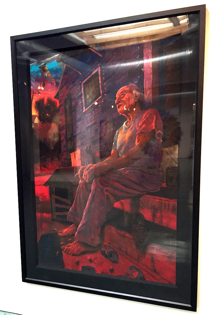 A Peek into Chicano Art The Death of Wino, 2002 Vincent Valdez, pastel on paper