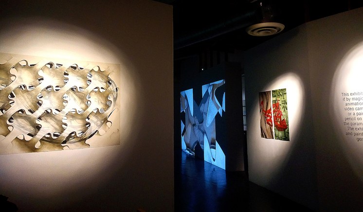Installation shot: Mimesis. Carla Viparelli. Manhattan Beach Art Center. Photo by Carmine Arnone.
