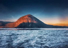 Winter at Storm King Mountain and the Hudson River