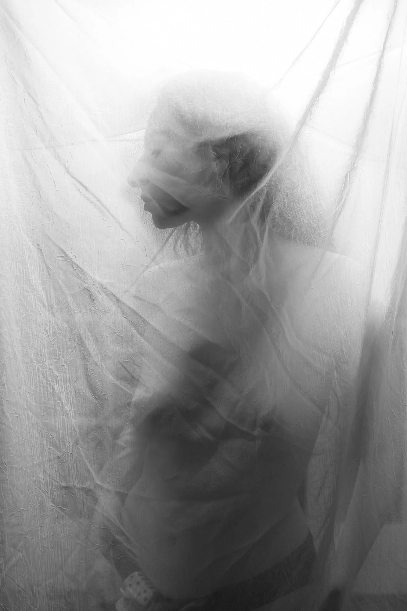 Black and White Portrait Photography with model, Inna.