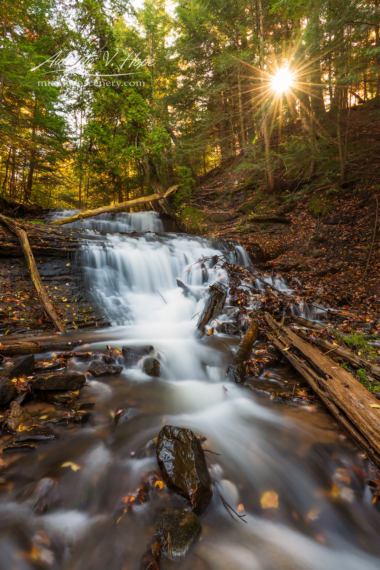 MI17-0998-7608 Wagner Falls by Aubrieta V Hope Michigan Scenery.jpg