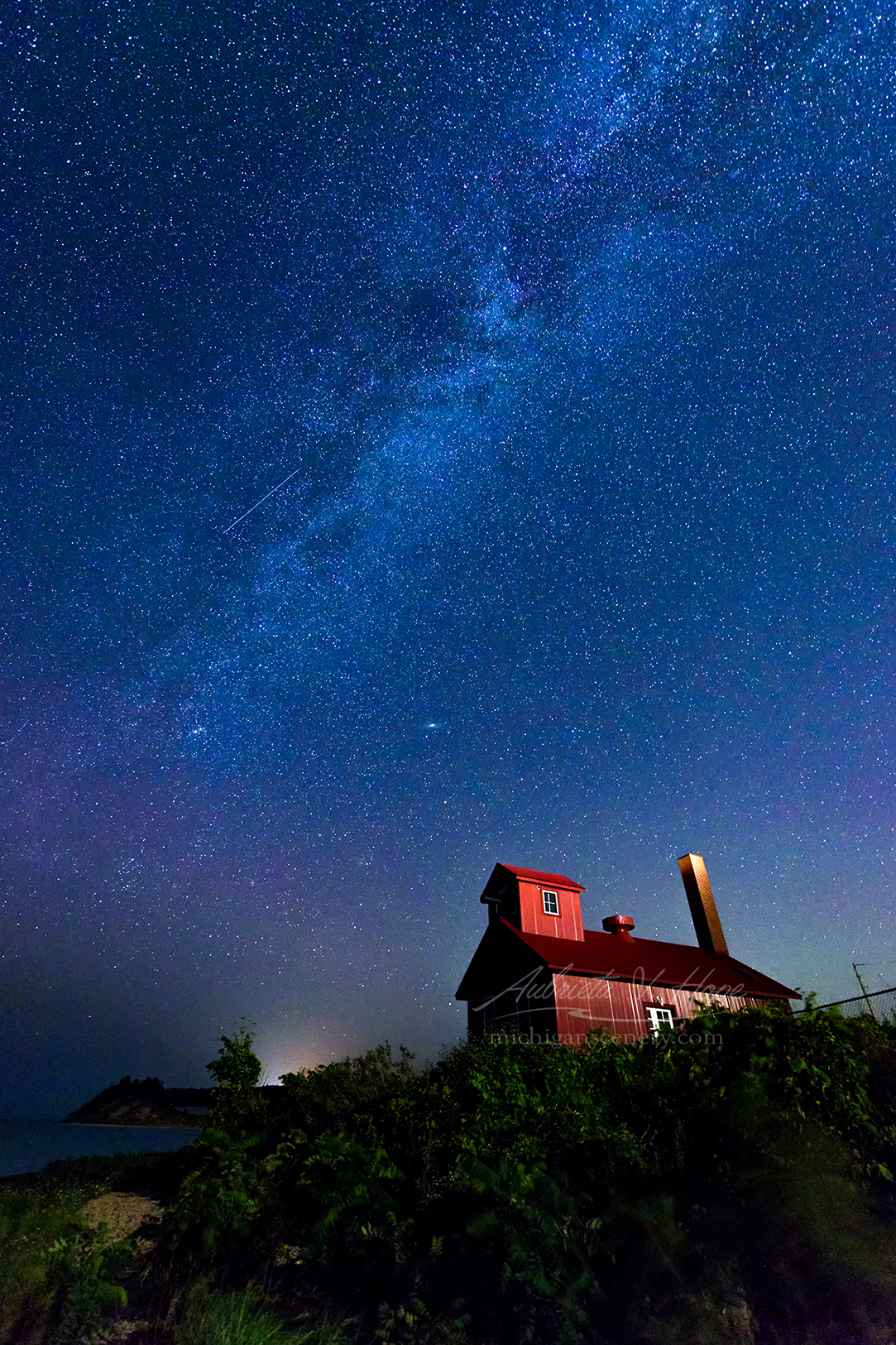 MI17-0972-5118 Fog Signal Building at Point Betsie by Aubrieta V Hope Michigan Scenery.jpg