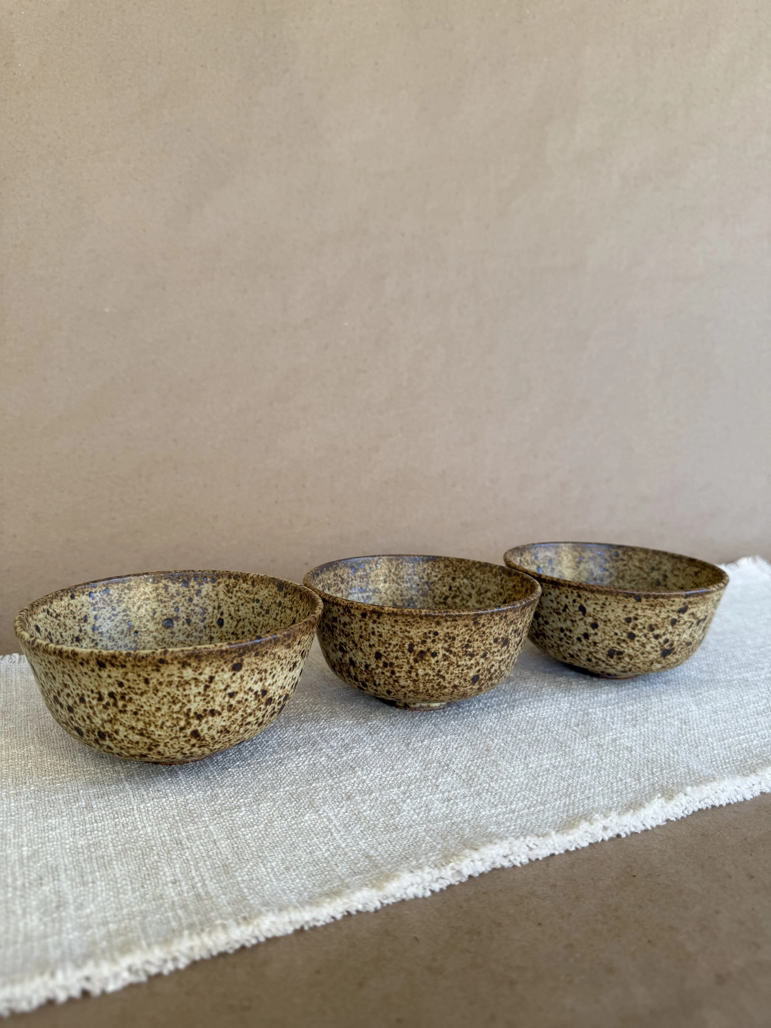 Forest Tea Bowls ~ Set of 3