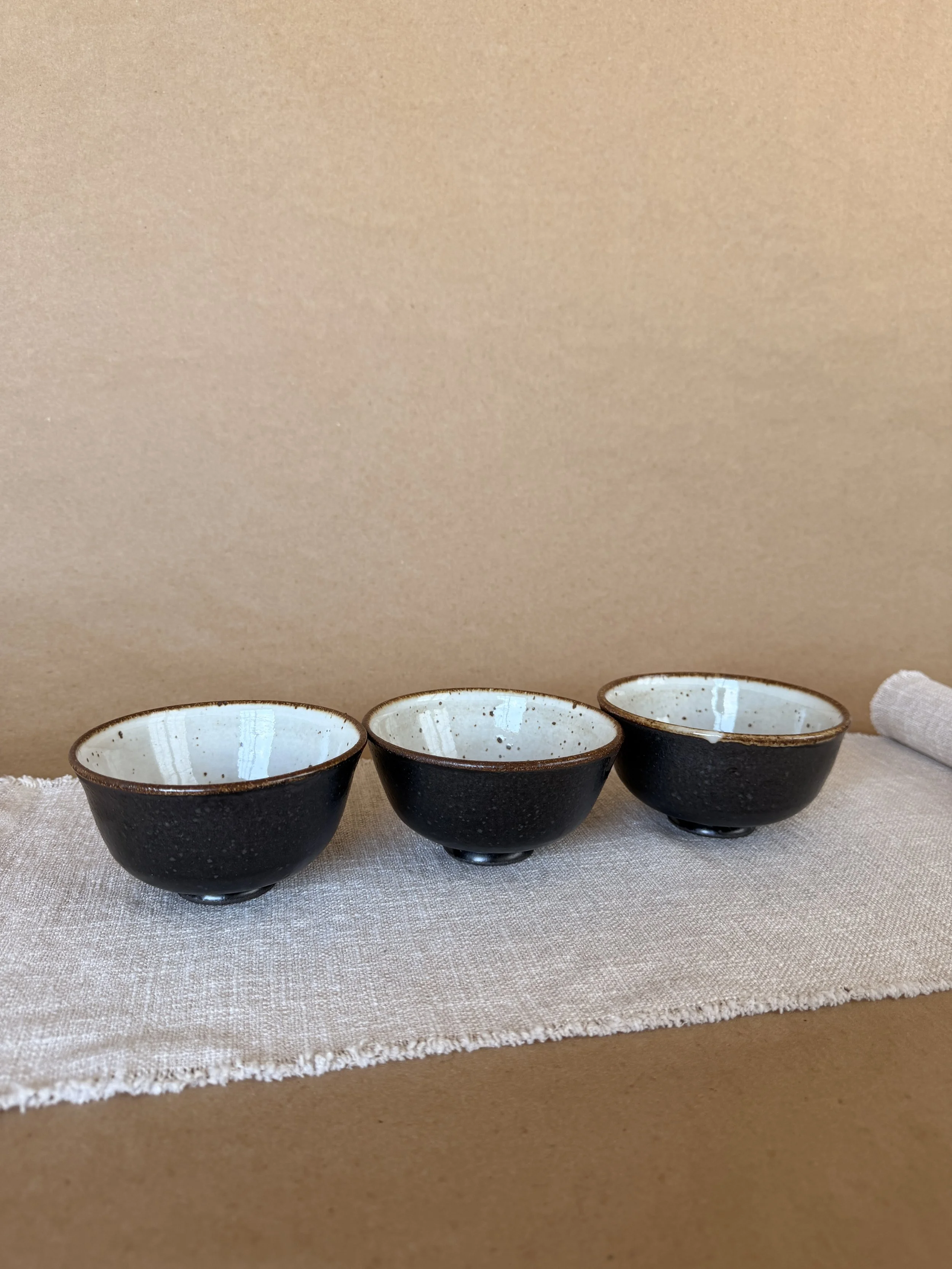 Duality Tea Bowl ~ Set of 3