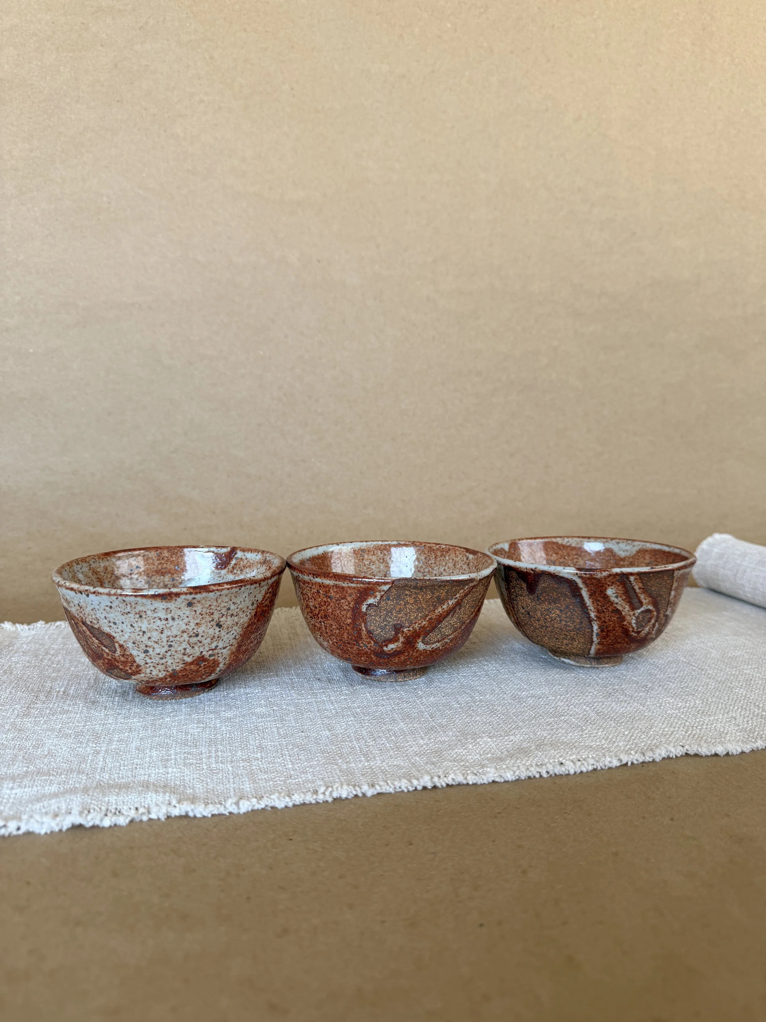 Depth Tea Bowl ~ Set of 3