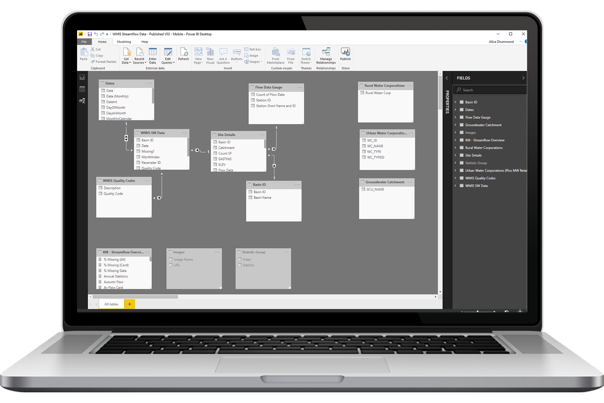 DiscoverEI Power BI Data Model