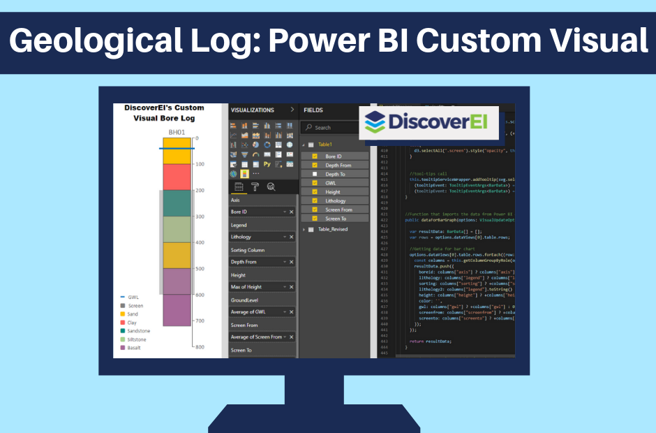 DiscoverEI Power BI Custom Visual Borelog