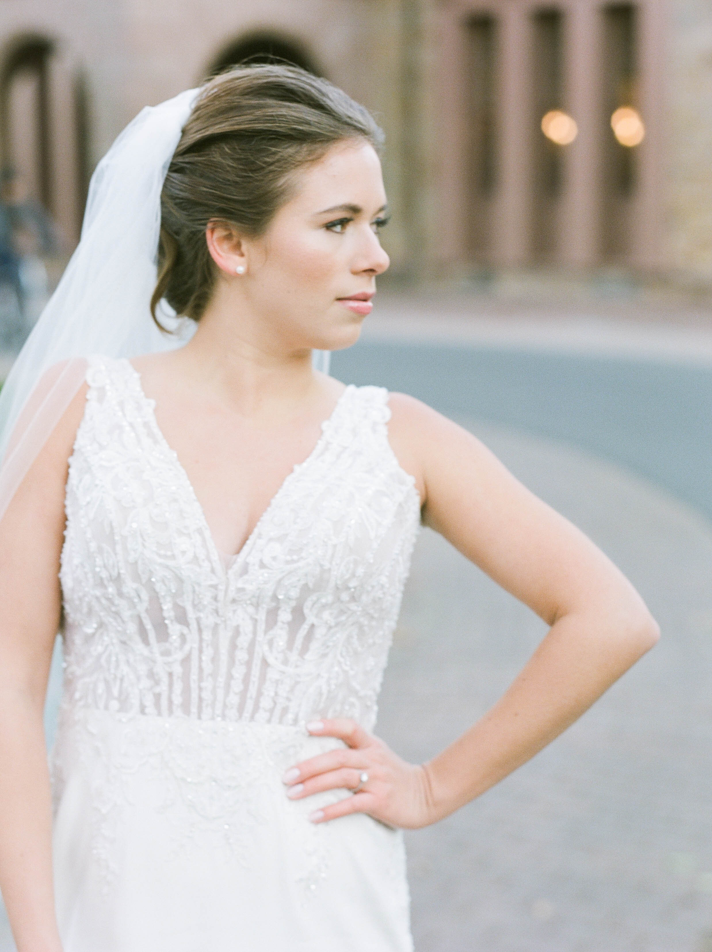 Fine Art Bride Editorial at Princeton University featured on Glittery Bride