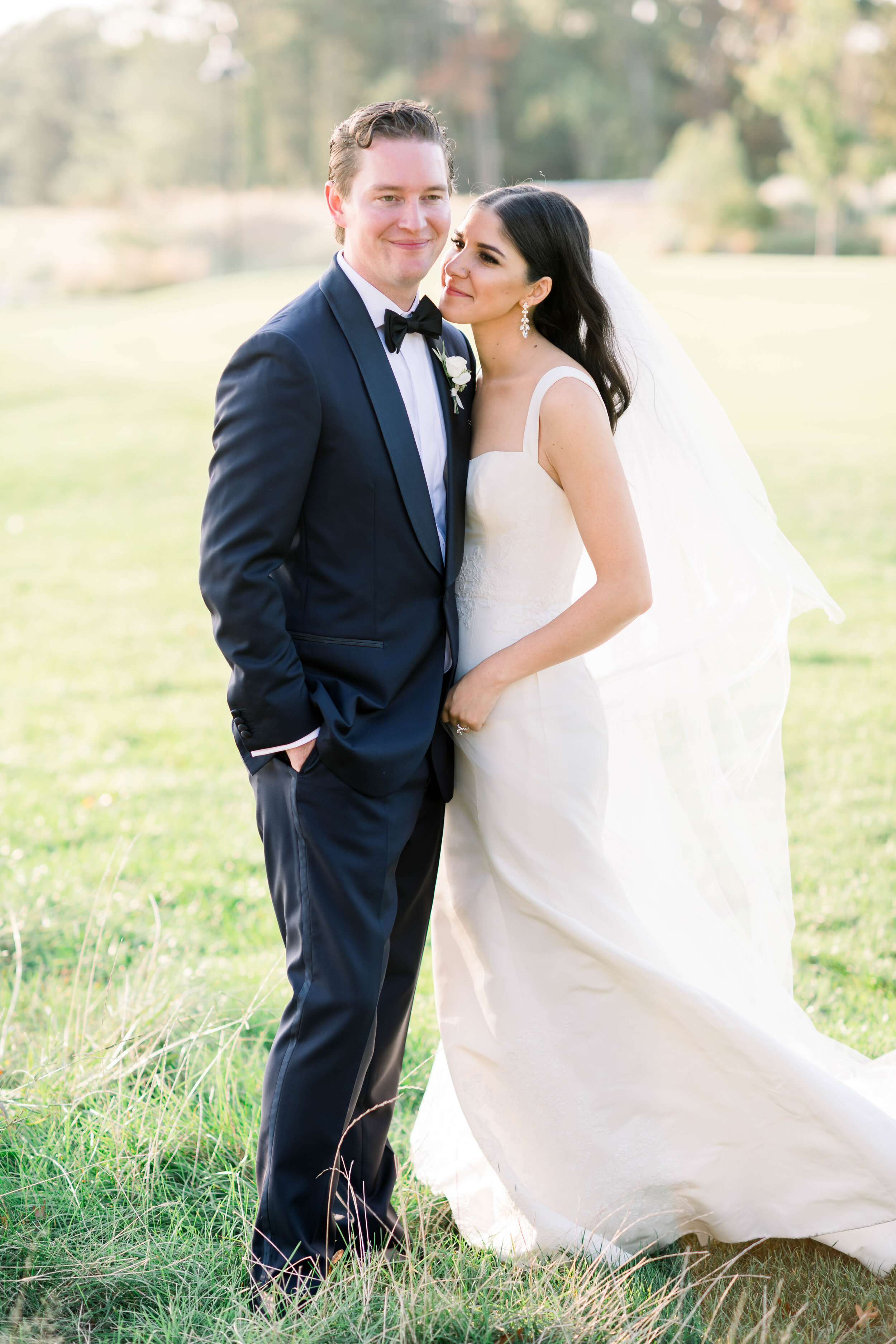 French inspired wedding with modern white dress, blue and pink accents at Spring Lake Golf Club in Spring Lake, New Jersey by Liz Andolina Photography