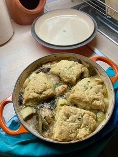 Chicken Stew & Thyme Dumplings