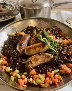 Sausage, Lentil & Cider Stew