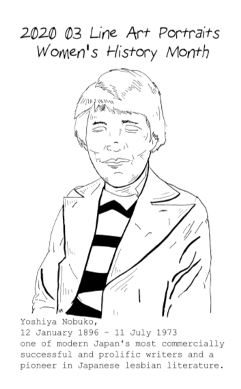 Line Art Portraits, Women's History Month