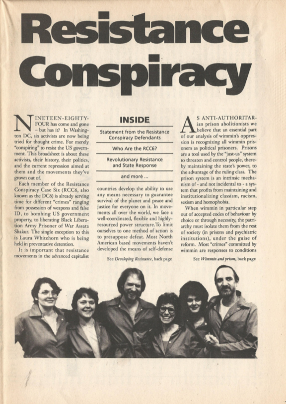 Resistance Conspiracy Case