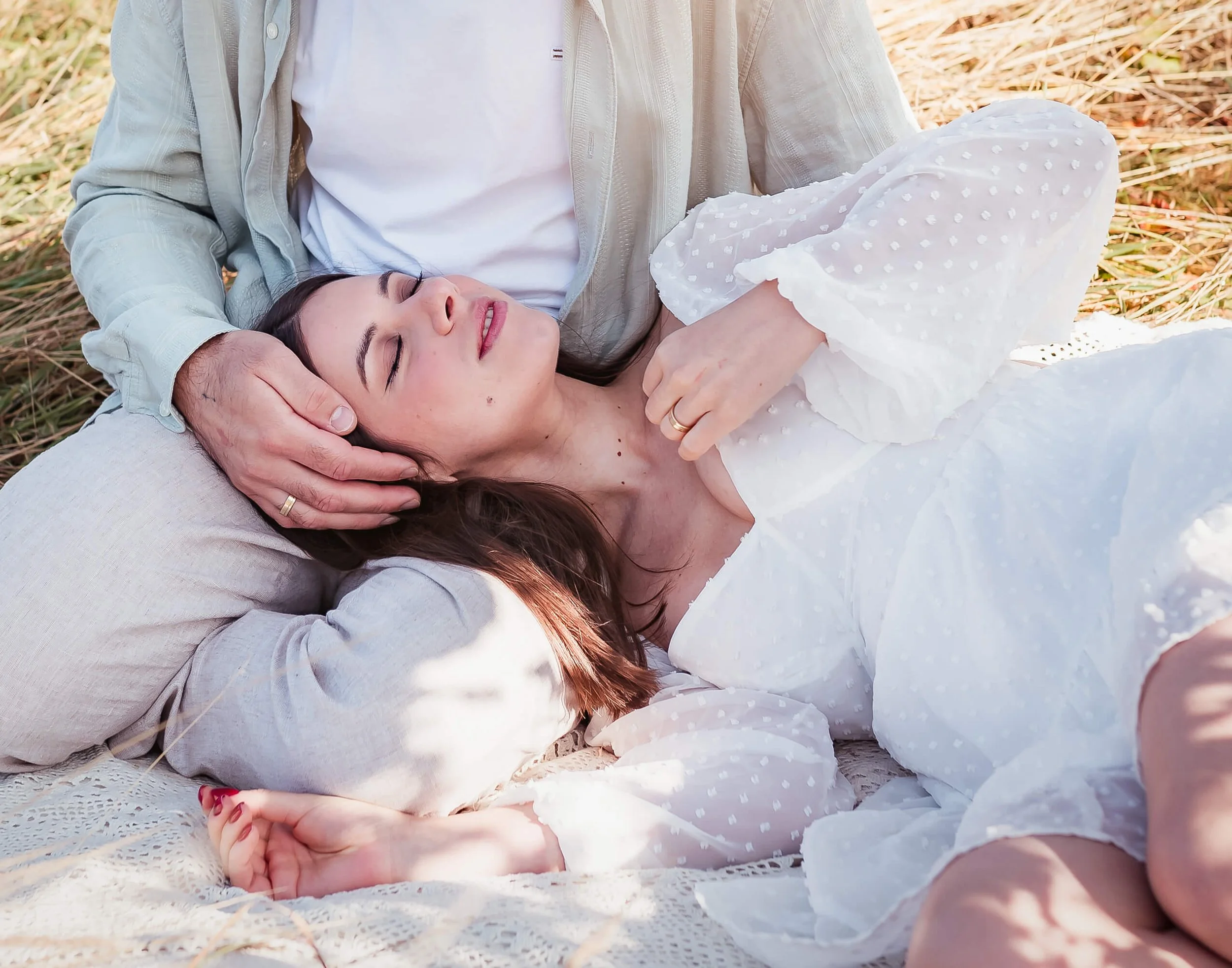 engagement shot for a couple in Hylands Park