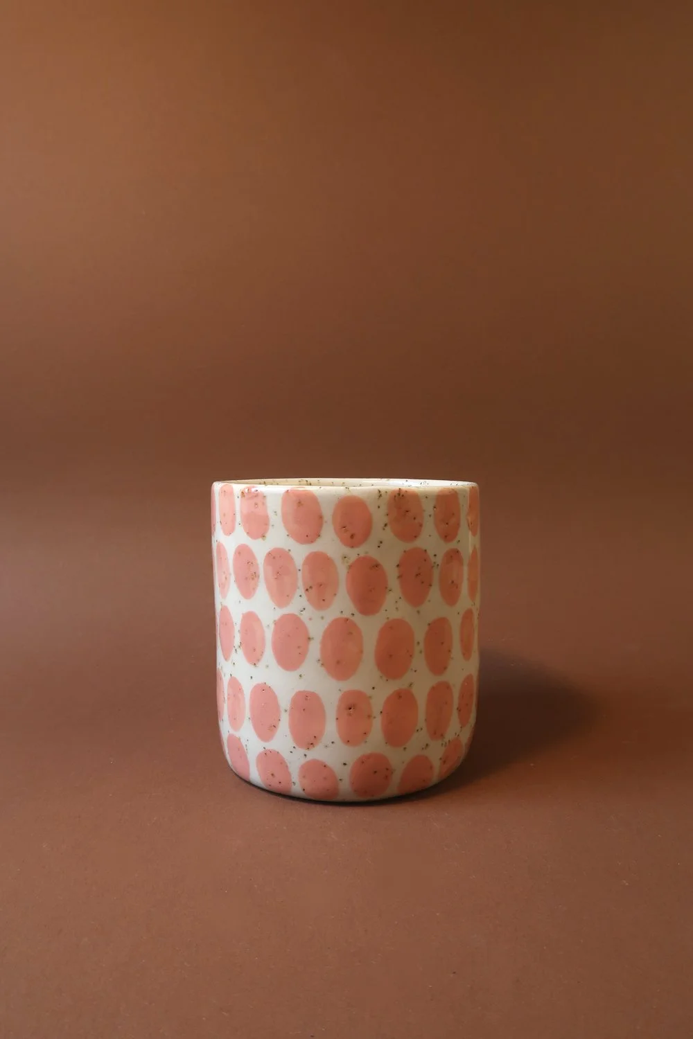 Punktebecher rosa Tupfen