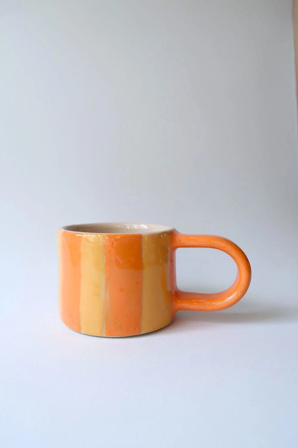 Kleine Tasse orange/gelb