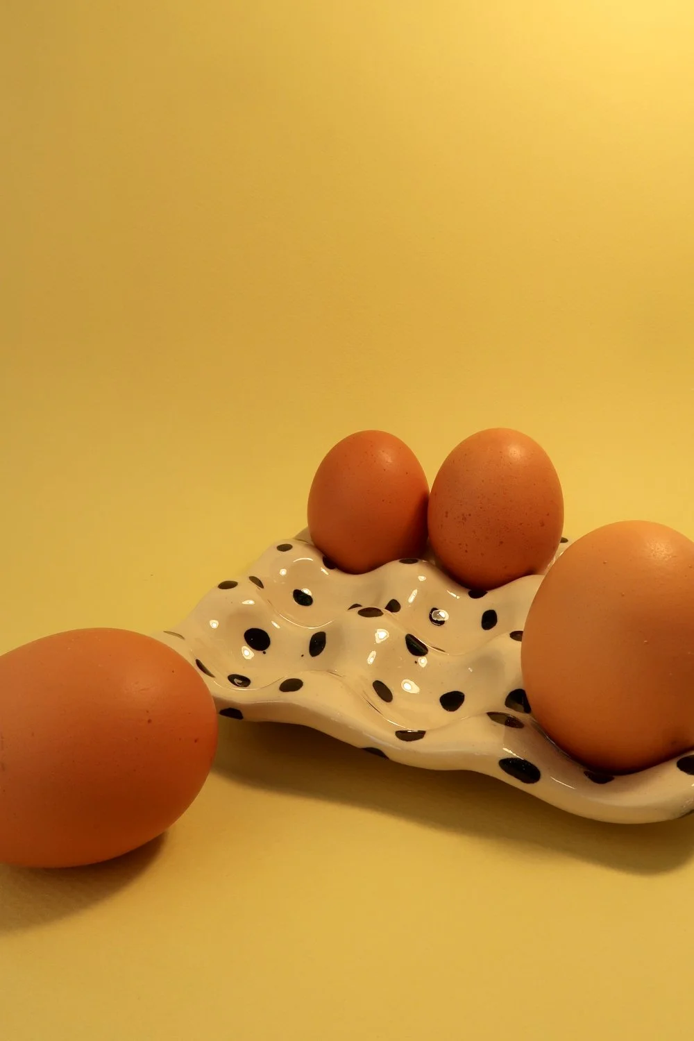 Eggtray black dots