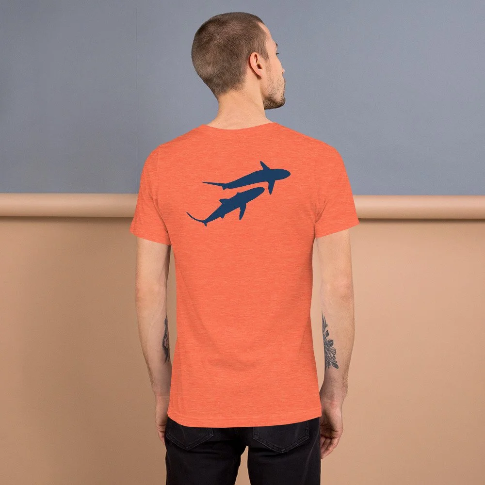 saving the blue - shark - sharks - shark research - marine biology - hammerhead - 501c3 - not for profit - shark clothing - shark t-shirt - nonprofit - shark week