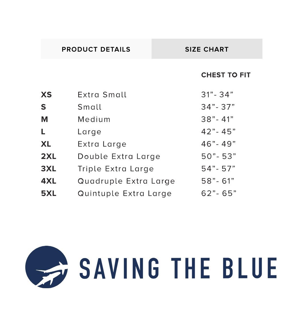 saving the blue - shark - sharks - shark research - marine biology - hammerhead - 501c3 - not for profit - shark clothing - shark t-shirt - nonprofit - shark week