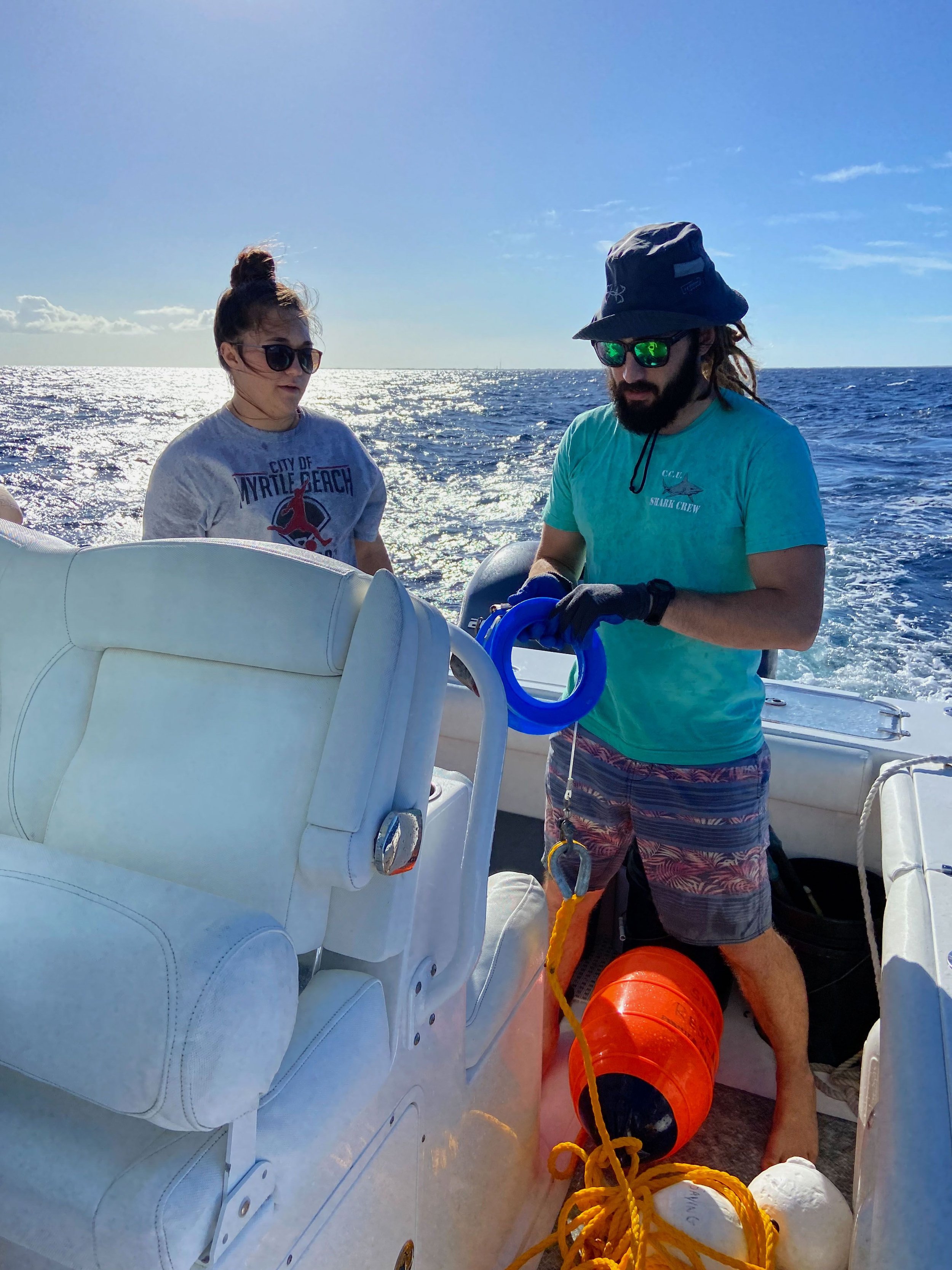 Bryan Keller - Shark Research - Hammerhead - Saving the Blue - Shark - Shark Course - Online Learning - Marine Biology - Shark Tagging - Shark Tag - Lecture - Presentation - Great White Shark - Sharks