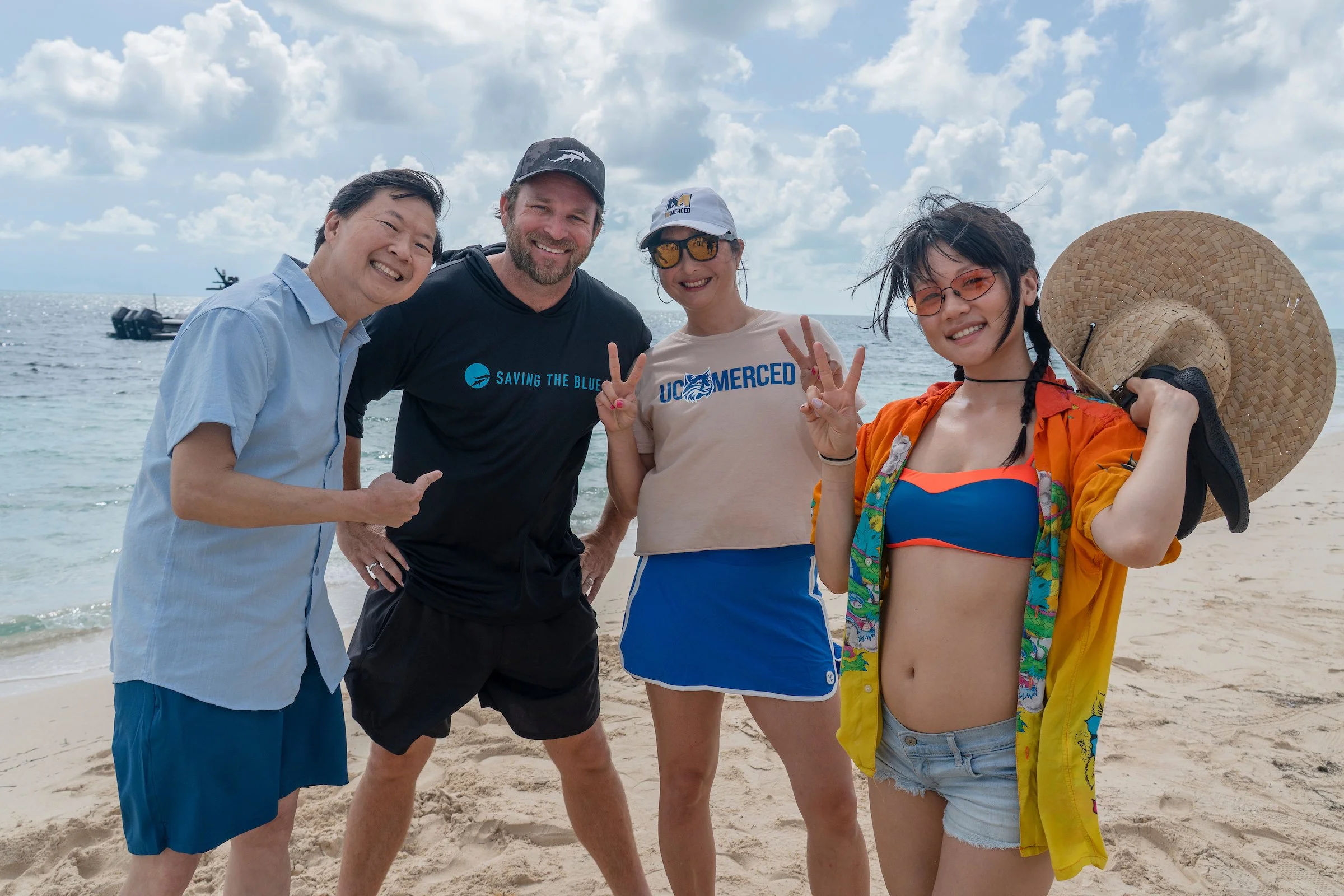 Saving the Blue - Shark Week 2026 - Hammerhead - Tristan Guttridge - Sharks - Shark - Shark Clothing - Fish - Bimini - Bahamas - Shark Week - Man - Research - KPOP - Ken Jeong - Rei Ami - Sora Kim - Expert - Reef Shark - Diving - Comedy