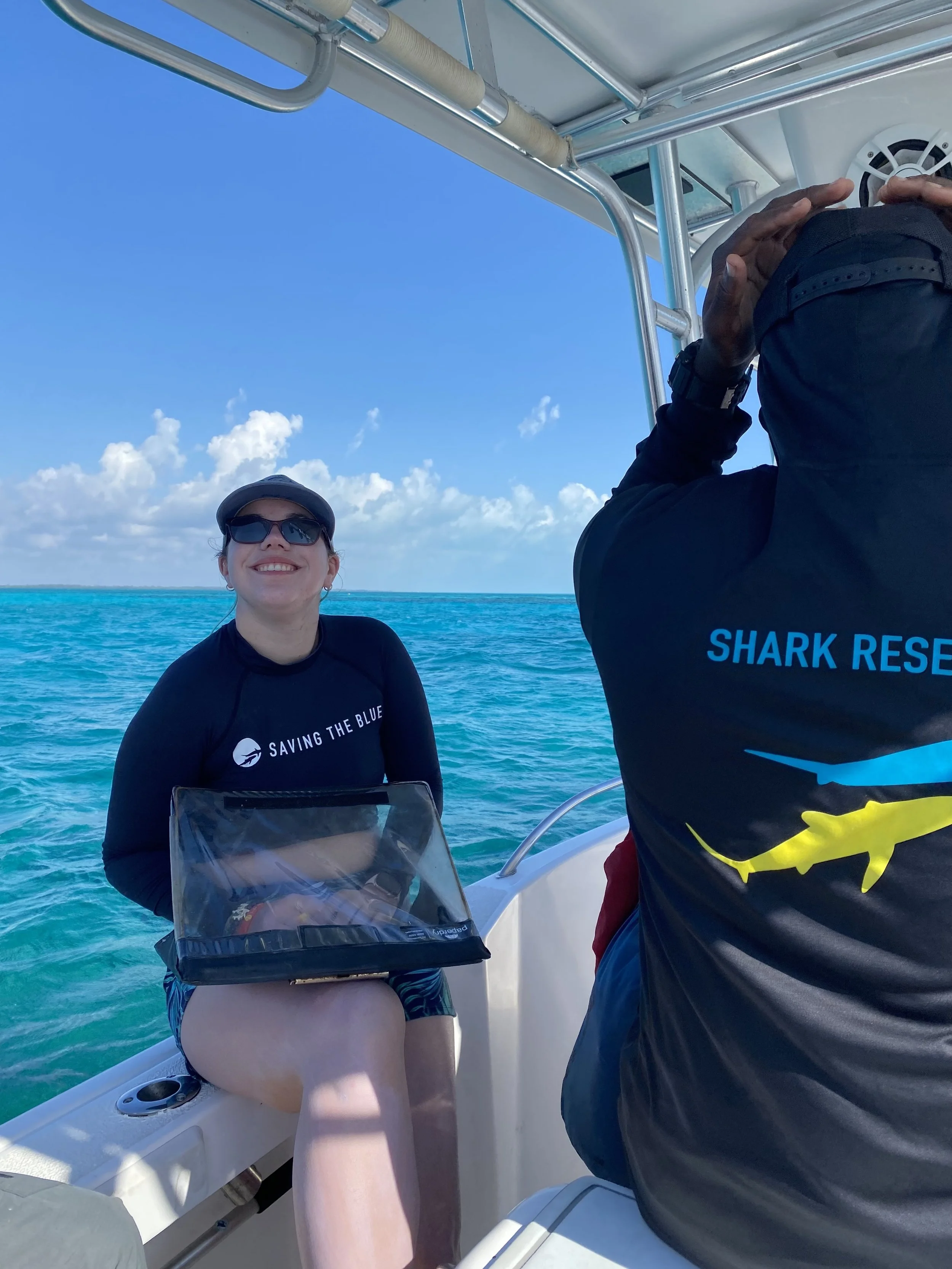 Saving the Blue - 501 c 3 - Nonprofit - Sharks - Shark - Shark Tag - Shark Tagging - Marine Biology - Shark Research - Bahamas - Florida - Shark Researcher - Beach Clean - Shark Nonprofit - Help Sharks - Save Sharks - Hammerhead - Sawfish - Tiger