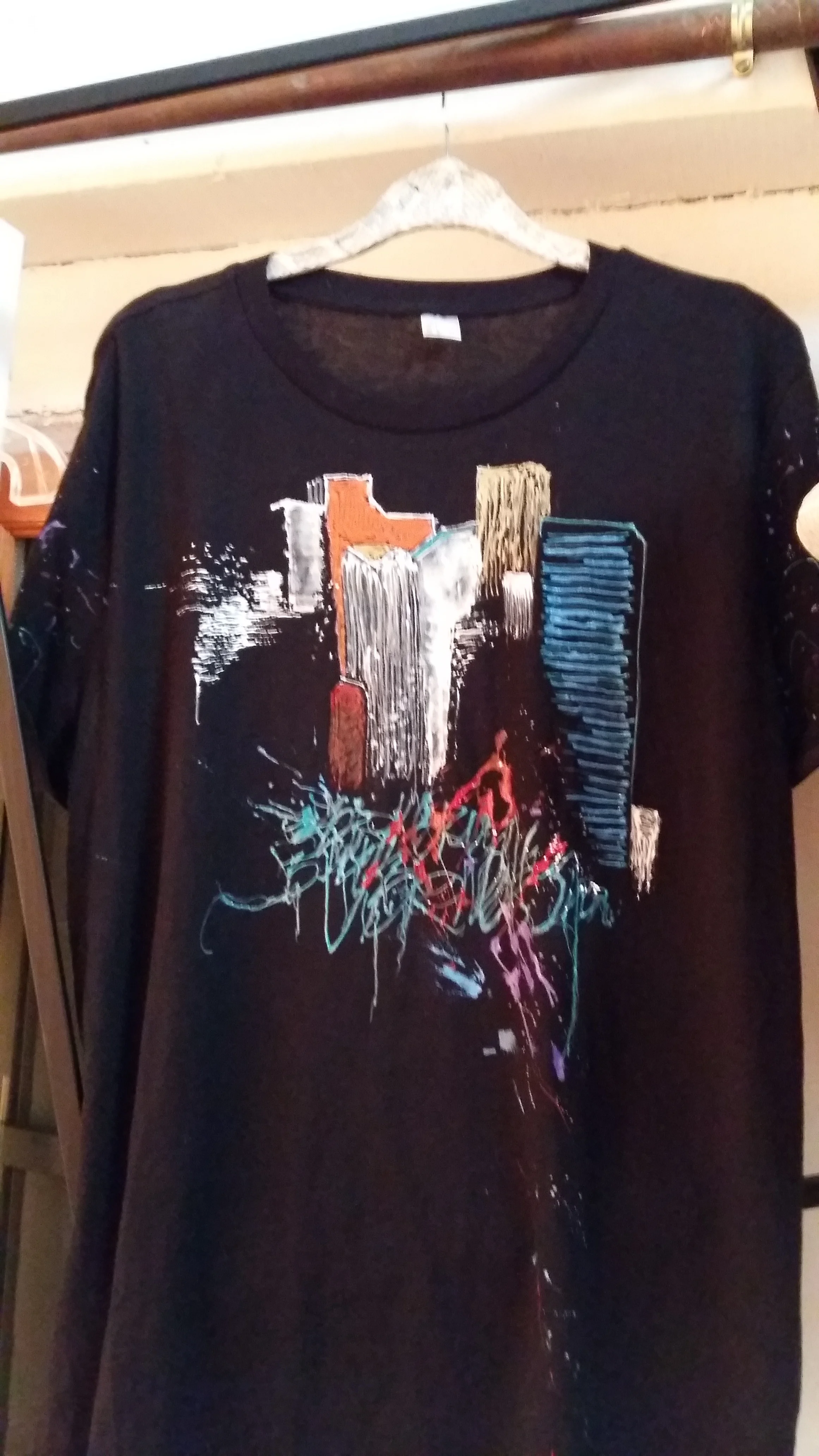 T.shirt  homme noir "building"