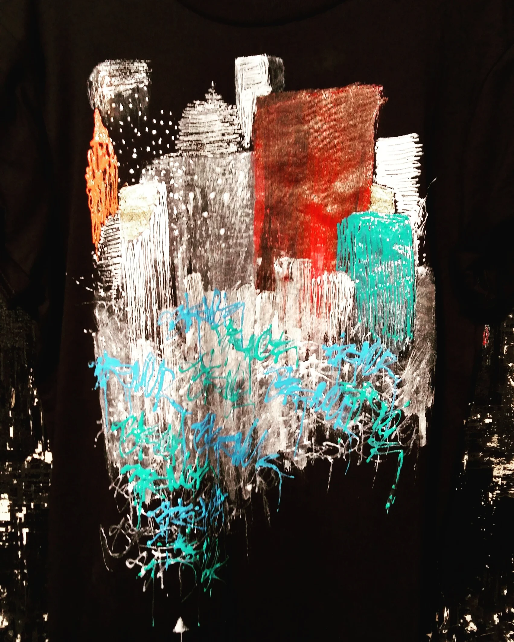 T.shirt  homme noir "building"